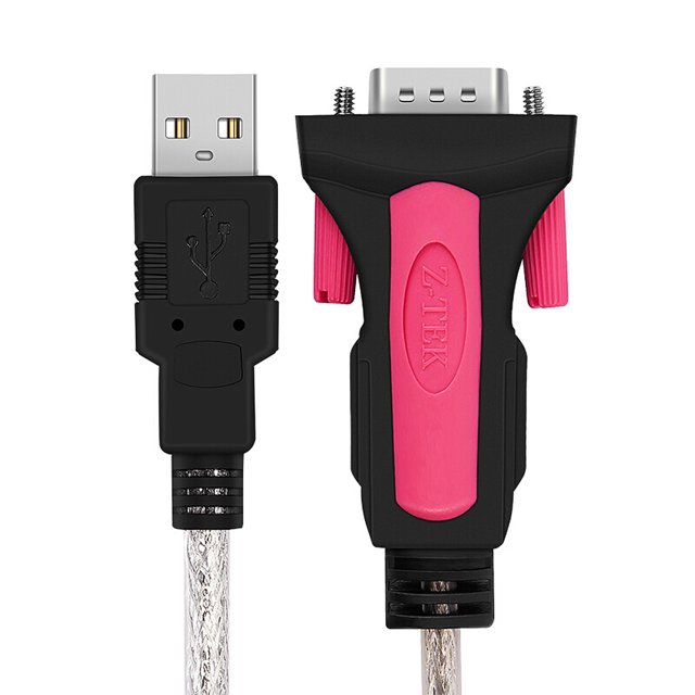 USB2.0 to RS232 Serial Adapter Converter Cable with FT232 Chip, Support Win10 Plug and Play, Suitable for Modem Scanner 1.8M