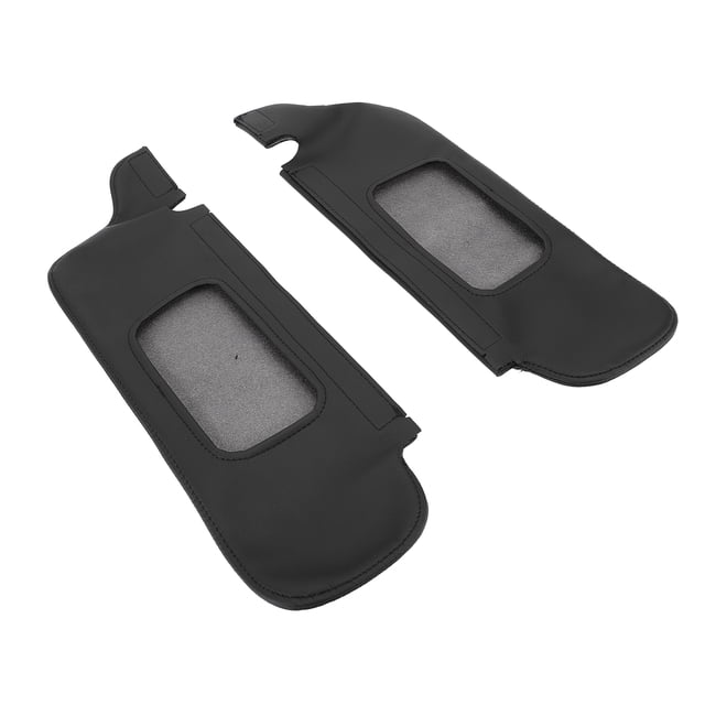 Sun Visor Cover, Pair Left Driver and Right Passenger Side PU Leather Sun Visor Protector Cover for Mustang 1994-2004, Easy Installation, Sporty Style