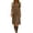 Brown, variant on Tqcoqu Cotton Linen Dresses for Women,Short Sleeve Button V Neck Midi Dresses,Boho Vacation Casual Sundress,Army Green Women's S-XXL