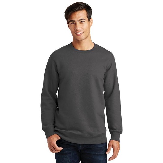 Port & Company &174; Chandail en Molleton en Molleton Col Rond Favori des Fans. Pc850 3TG Charbon
