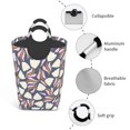 thumbnail image 2 of DouZhe 50L Rectangular Laundry Basket, Yellow Flowers Watercolor Floral Prints Waterproof Foldable Laundry Hamper with Aluminum Handles, 2 of 6
