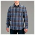 thumbnail image 3 of VORTEX Men Trail Call Tech Flannel, Color: Blue Grey, Size: S (221-39-BGR-S), 3 of 5