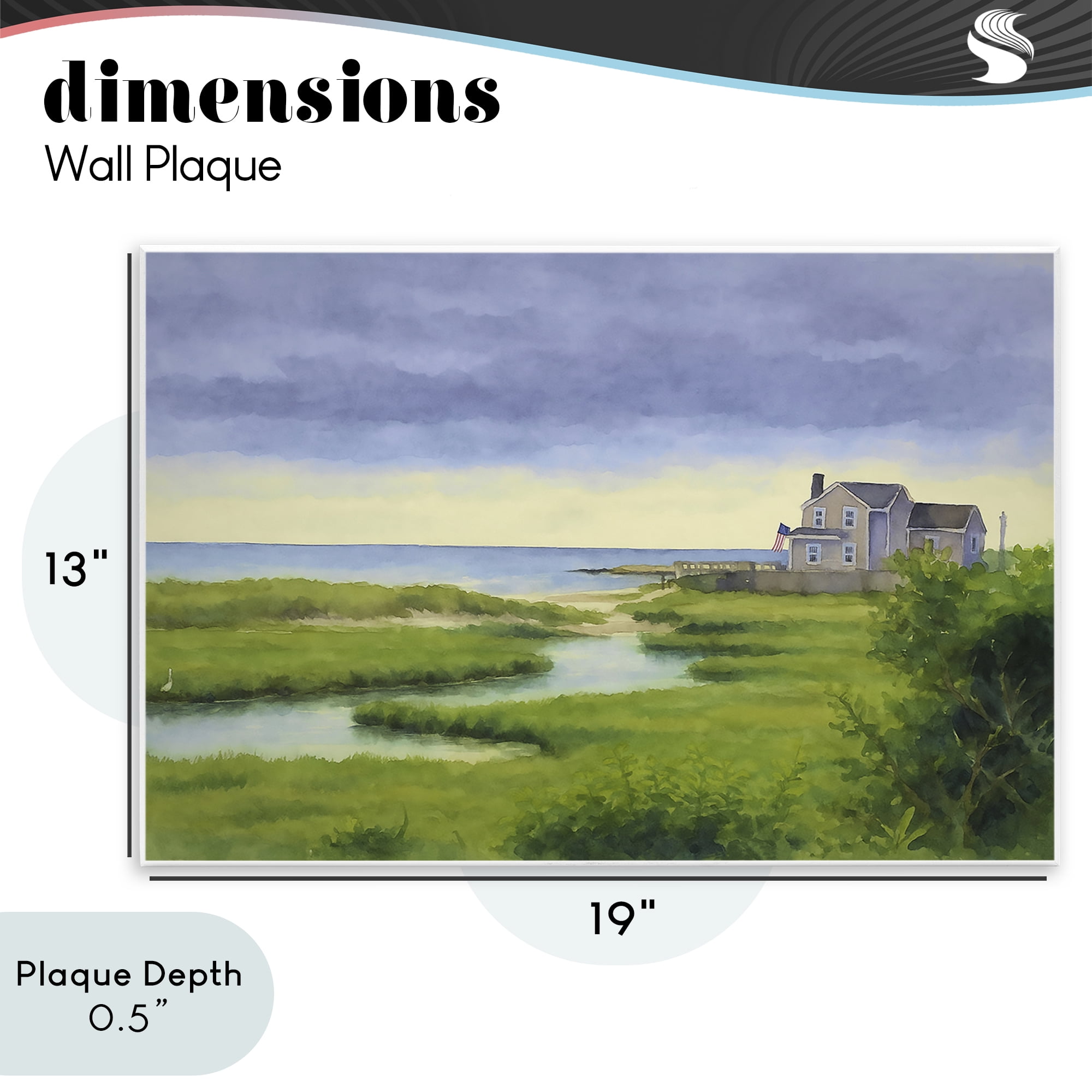 Stupell Industries Marshside Serenity on Cape Wall Plaque Art, design by Grotto Studios