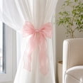 thumbnail image 5 of Pink Lace Bow Curtain Tieback 1 Pack Decorative Sheer Organza Curtain Holder For Home Bedroom Living Room Window Decor, 5 of 8