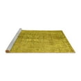 thumbnail image 2 of Ahgly Company Machine Washable Indoor Square Persian Yellow Traditional Area Rugs, 3' Square, 2 of 4