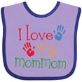 thumbnail image 3 of Inktastic I Love My Mommom Boys or Girls Baby Bib, 3 of 4
