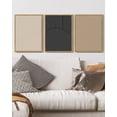 thumbnail image 4 of SHENIFY Mid-Century Modern Wall Art Minimalist Abstract Boho Neutral Line Wall Decor Geometric Artwork Kitchen Dining Room 11x14in3pcs Natural Framed, 4 of 5
