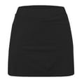 thumbnail image 4 of Hvobtty Girls' Leisure Sports Short Skirts, Toddler Half Skirts, Zhongda Girls' Fashion Solid Color Loose High Waist A-line Fake Two Piece Sports Pants Skirt Half Body Black 5-6 Years, 4 of 4