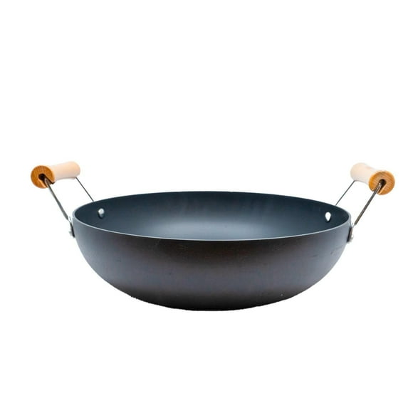 Verka Anodised Iron Wok, Karahi (Kadai), 36cm