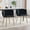 Black, variant on Villeston Dining Chairs Set of 2 with Metal Legs for Kitchen Dinning Room,Olive