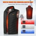 thumbnail image 3 of Electric Heating Vest Warm Outdoor Heated Jacket for Mens Womens USB Black, 3 of 6