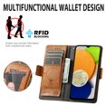 thumbnail image 4 of Case for Samsung Galaxy A03S Cover Leather Wallet Folio Case Book Design Flip Magnetic Closure - Yellow, 4 of 5