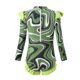 thumbnail image 4 of Odeerbi 2-12 Años Niñas Ruffle Manga Larga de Una Sola Pieza Rash Guard Traje de Baño Hawaiano Upf 50 + Protección Solar Baño En Seco Rápido, 4 of 6