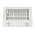 thumbnail image 4 of Jewelry Organizer Box, Velvet Small Velvet Jewelry Box Organizer 24 Practical  For Household White, 4 of 8