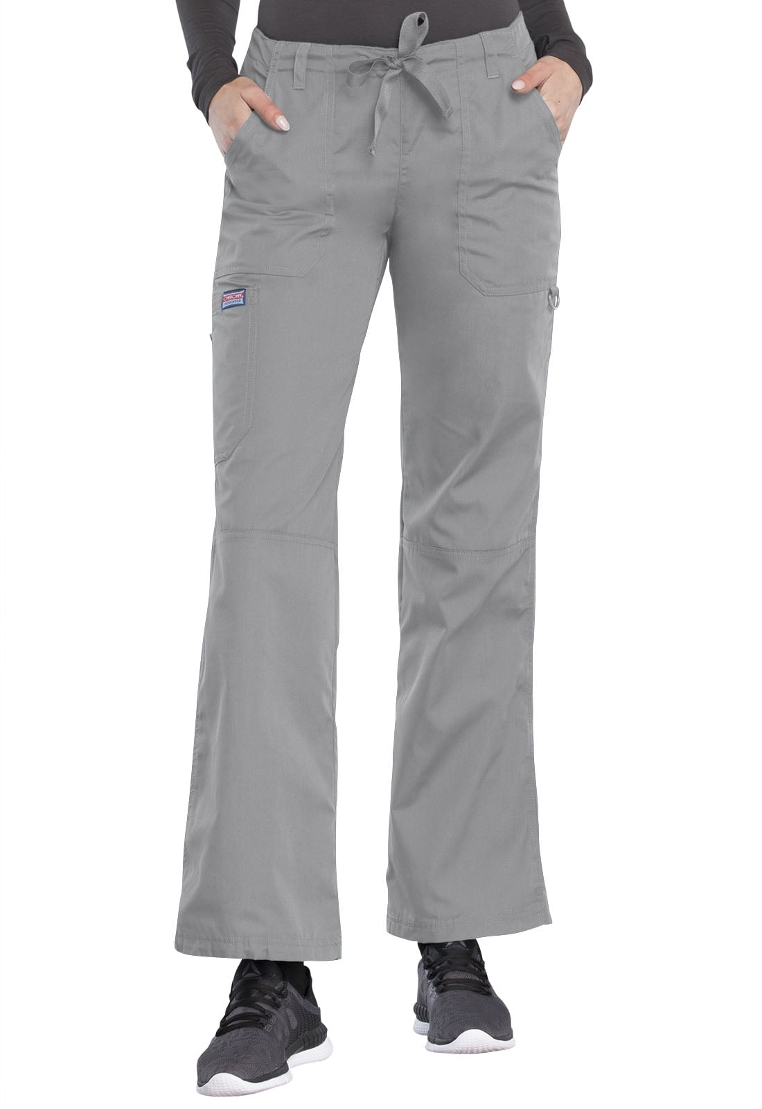 Cherokee Workwear 4020 Low Rise Drawstring Cargo Pant - Grey - Xxs