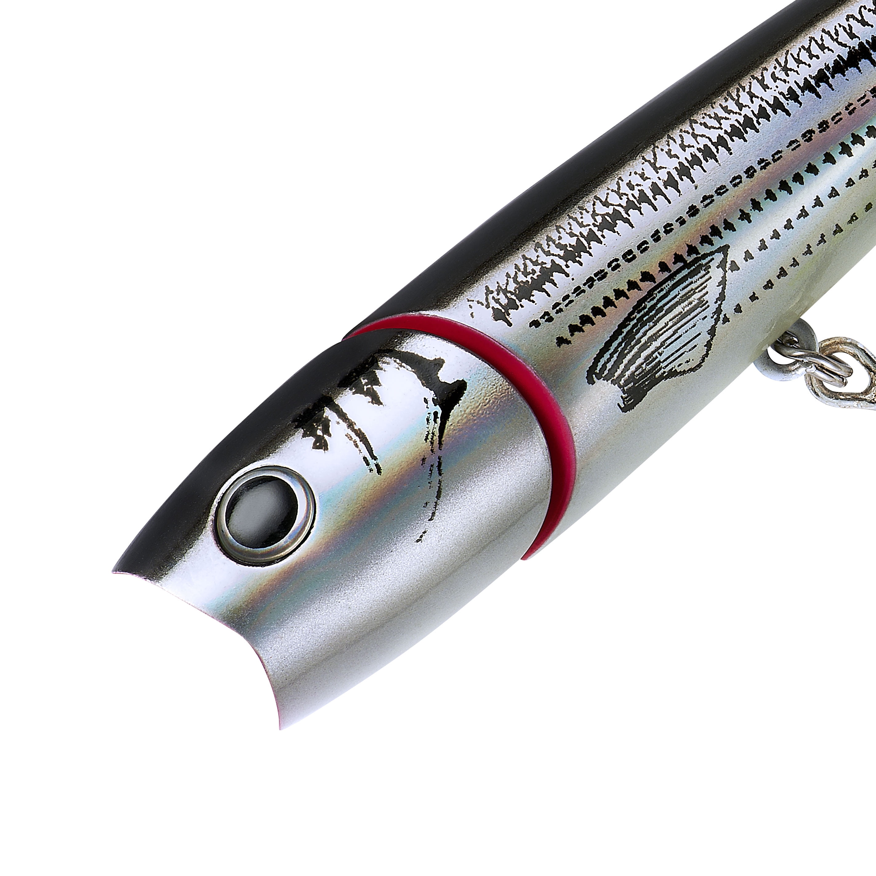 Creek Chub Knuckle Head Hard Baits 5" Silver Black Back 1 1/2 oz.