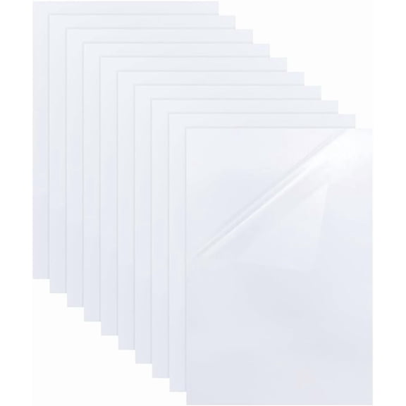 10 Sheet Self Stick Mounting Board for DIY Stitch 7.78"x11.8" White Picture Frame Backing Board Rectangle Photo Frame Backing for DIY Cardmaking Embroidery Needlework Craft
