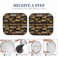 thumbnail image 6 of Haiem Yellow Excavator Car Windshield Sun Shade (2 Pieces) Foldable Windshield Sun Shade Car Accessories for Truck SUV Pickup-Small, 6 of 7