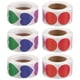 thumbnail image 4 of 6 rollos de pegatinas para manualidades: calcomanías redondas de corazón para sobres de scrapbooking. Adhesivo de alta adherencia para uso reutilizable (500 unidades/rollo)., 4 of 7