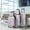 Green Pink, variant on GDF Studio 5-Piece Floral Hardside Luggage Set, Durable Lightweight Suitcase with Spinner Wheels, Green Pink