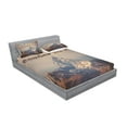thumbnail image 2 of Ambesonne Saying Fitted Sheet & Pillow Sham Set, Landscape Photography, Full, Multicolor, 2 of 2