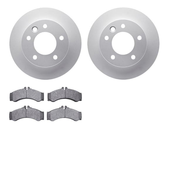 Dynamic Friction Company Front Geospec Brake Rotors with 5000 Advanced Brake Pads 4502-40100