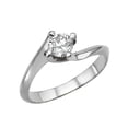 thumbnail image 2 of 6.00MM D-F VS Moissanite Engagement Ring (0.68 ct Moissanite Weight, 0.75 ct dew) Round Shape 14K Gold, 2 of 3