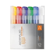 Montana Cans Acrylic Marker Set A, Fine, 12-Colors