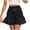 Black, variant on Summer Shorts for Women Dressy Casual Elastic High Waisted Wide Leg Ruffle Flowy Short Vacation Clothes Brown S