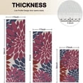 thumbnail image 4 of Red and Blue Floral Pattern Kitchen Rugs Sets Of 3,Kitchen Runner Rugs Non Skid Washable,Decorative Kitchen Floor Mats for Kitchen,Sink,Laundry,17"x30"+ 17"x47" + 17"x59", 4 of 6