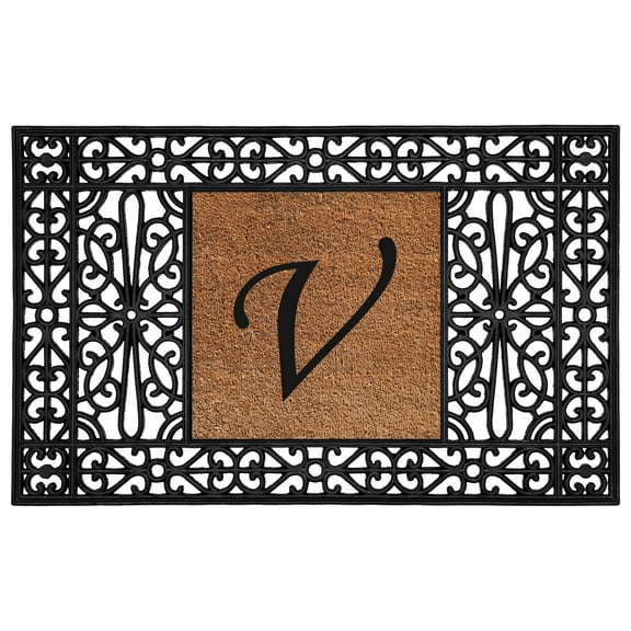 Duchess Monogram Doormat 30" x 48" (Letter V)
