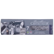 Cretacolor Nero Deep Black Pocket Pencil Set, 7 Pieces
