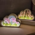 thumbnail image 5 of Vikakiooze Cloud Tulip Mirror Night Light,DIY Tulip Cloud Mirror Night Lights for Bedroom,Bedroom Living Room Destop Decor Night Light,Creative Gift for Friends,Birthday,Mother's Day, 5 of 6