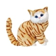 thumbnail image 2 of Figura de gato peludo realista, juguete de peluche, réplica de mascota coleccionable linda y realista Estilo D, 2 of 9
