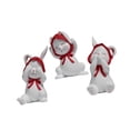 thumbnail image 4 of 3 estatuas de conejitos, adorno de mesa, diseño creativo, decoración coleccionable para el hogar, estatuilla de resina, escultura de Animal PEQUEÑO pa, 4 of 8