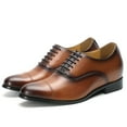 thumbnail image 5 of CMR CHAMARIPA Elevator Shoes Men Increasing Height Shoes Make Men Taller Brown Wedding Shoes 7CM/ 2.76 Inches, 5 of 6
