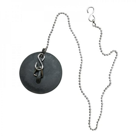 

Black Plastic Bathtub Sink Plug Stainless Steel Ball Chain With S Hook