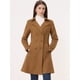 thumbnail image 3 of Abrigo Largo Elegante de Invierno con Solapa y Doble Botonadura para Mujer marrón S, 3 of 5