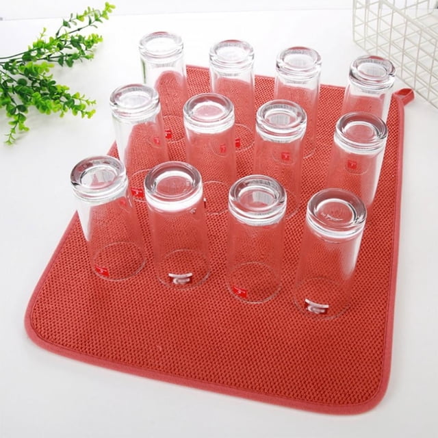 Kitchen Dish Drying Mat Microfiber Dish Drain Pad Strong Water Absorption round Table Table Mats for Dining Room Table round Kitchen Table Mats Set Outdoor Dining Table Set for 8 round Table Mat Oval