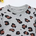 thumbnail image 2 of Family Matching Leopard Tops T shirt Women Kids Sweatshirt Clothes, 2 of 7