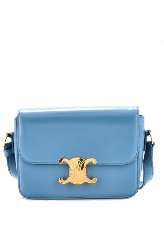 Pre-Owned Triomphe Shoulder Bag Smooth Calfskin Teen By Rebag