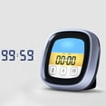thumbnail image 3 of Termómetro digital para cocinar, termómetro para alimentos y carne, temporizador con sonda, termómetro para alimentos, pantalla digital LCD grande a color, 3 of 5