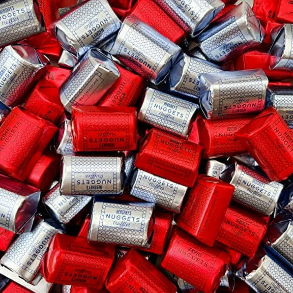 HERSHEY'SNUGGETS Truffles - Milk and Dark Chocolate Candy Mix, Bulk Pack 2 Pounds (About 90 Count)