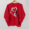 thumbnail image 4 of SOOMLON Valentine's Day Sweatshirts for Women Girl Friend Valentines Gift Loose Long Sleeve Crewneck Hoodies Tops Cute Love Heart Print Pullovers Shirts Trendy Festival Outfits 2025 Red XL, 4 of 4