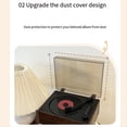 thumbnail image 4 of Reproductor de CD Retro Recargable Soporte CD BT USB 3,5 mm AUX Reproductor de CD Portátil Compatible con Bluetooth 5.0 Reproductor de Música para el Hogar C, 4 of 8