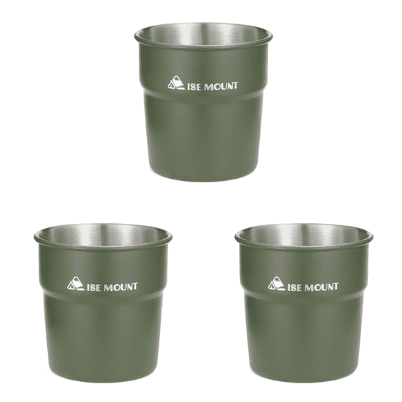 Vasos de cerveza y vino de 300 ml, vaso de viaje ligero para senderismo, picnic, barbacoa (verde)