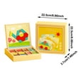 thumbnail image 3 of Noehoiugi 225-Piece Wooden Tangram Puzzle Set With 9 Question Types (540 Challenges), Educational Geometric Shapes Brain Teaser, 3 of 6