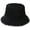 Black, variant on Women Denim Bucket Hat Retro Fringed Casual Caps