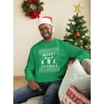 thumbnail image 2 of Merry Liftmas! Sweatshirt Men -Smartprints Designs, Male 4X-Large, 2 of 4
