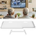 thumbnail image 4 of veasfak ABS WiFi Router Storage Shelf Wall Bracket Organizer TV Set Box Bracket Set Top Box Rack Organize Rack Stand for Living Room Office Home White, 4 of 8